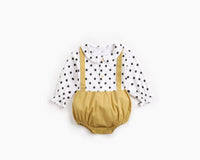 Load image into Gallery viewer, Baby Kid Girls Color-blocking Polka dots Print Rompers Wholesale 22052614
