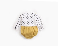 Load image into Gallery viewer, Baby Kid Girls Color-blocking Polka dots Print Rompers Wholesale 22052614

