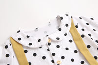 Load image into Gallery viewer, Baby Kid Girls Color-blocking Polka dots Print Rompers Wholesale 22052614
