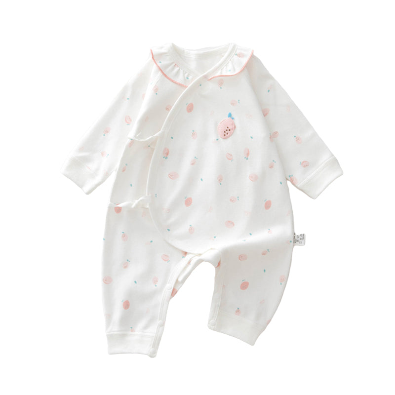 Baby Unisex Fruit Print Jumpsuits Wholesale 220526143