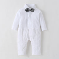Load image into Gallery viewer, 2 Pieces Set Baby Boys Dressy Solid Color Blazers And Jumpsuits Wholesale 220526147
