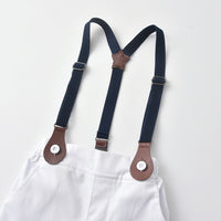 Load image into Gallery viewer, 2 Pieces Set Baby Kid Unisex Solid Color Shirts And Rompers Wholesale 220526148
