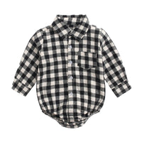 Load image into Gallery viewer, Baby Kid Boys Checked Rompers Wholesale 22052615
