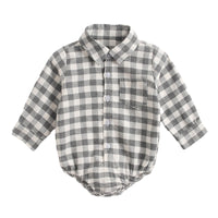 Load image into Gallery viewer, Baby Kid Boys Checked Rompers Wholesale 22052615
