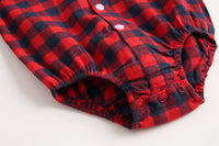 Load image into Gallery viewer, Baby Kid Boys Checked Rompers Wholesale 22052615
