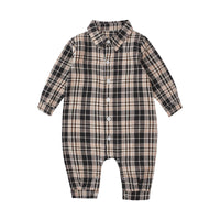 Load image into Gallery viewer, Baby Kid Boys Checked Jumpsuits Wholesale 220526150
