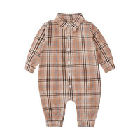 Load image into Gallery viewer, Baby Kid Boys Checked Jumpsuits Wholesale 220526150
