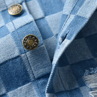 Load image into Gallery viewer, Baby Kid Unisex Checked Ripped Independence Day Jackets Outwears Wholesale 220526156
