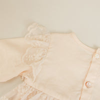 Load image into Gallery viewer, Baby Kid Girls Lace Embroidered Ribbon Rompers Wholesale 220526157

