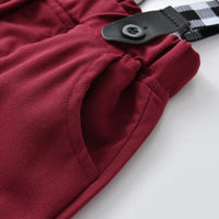 Load image into Gallery viewer, 2 Pieces Set Baby Kid Boys Dressy Solid Color Shirts And Jumpsuits Wholesale 220526163
