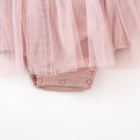 Load image into Gallery viewer, Baby Kid Girls Solid Color Flower Lace Muslin&amp;Ribbed Rompers Wholesale 220526164
