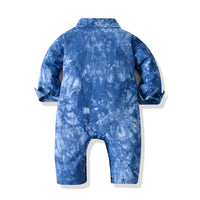 Load image into Gallery viewer, Baby Boys Bow Print Birthday Party Jumpsuits Wholesale 220526166
