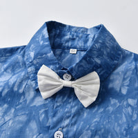 Load image into Gallery viewer, Baby Boys Bow Print Birthday Party Jumpsuits Wholesale 220526166
