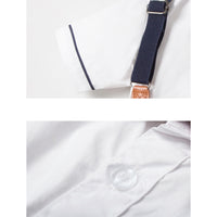 Load image into Gallery viewer, 2 Pieces Set Baby Kid Boys Dressy Solid Color Shirts And Checked Rompers Wholesale 220526194
