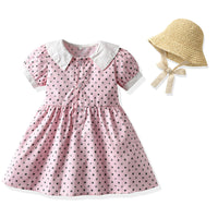 Load image into Gallery viewer, Baby Kid Girls Print Dresses Hats Wholesale 220526196
