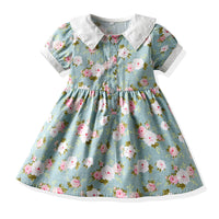 Load image into Gallery viewer, Baby Kid Girls Print Dresses Hats Wholesale 220526196
