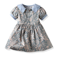 Load image into Gallery viewer, Baby Kid Girls Print Dresses Hats Wholesale 220526196
