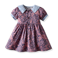 Load image into Gallery viewer, Baby Kid Girls Print Dresses Hats Wholesale 220526196
