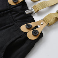 Load image into Gallery viewer, 2 Pieces Set Baby Kid Boys Dressy Striped Bow Shirts And Trousers Suits Wholesale 220526199
