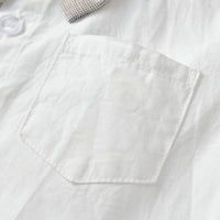 Load image into Gallery viewer, 3 Pieces Set Baby Kid Boys Dressy Solid Color Blazers And Bow Shirts And Shorts Suits Wholesale 22052620
