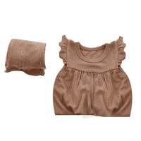 Load image into Gallery viewer, 2 Pieces Set Baby Kid Girls Solid Color Tank Tops And Pants Sleepwears Wholesale 220526201
