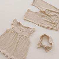 Load image into Gallery viewer, 2 Pieces Set Baby Kid Girls Solid Color Tank Tops And Pants Sleepwears Wholesale 220526201
