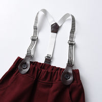 Load image into Gallery viewer, 2 Pieces Set Baby Kid Boys Dressy Polka dots Bow Shirts And Shorts Suits Wholesale 220526214
