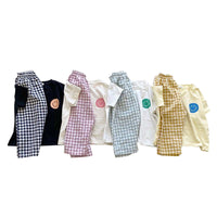 Load image into Gallery viewer, 2 Pieces Set Baby Kid Unisex Expression T-Shirts And Checked Pants Wholesale 220526217
