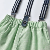 Load image into Gallery viewer, 2 Pieces Set Baby Kid Boys Solid Color Bow Shirts And Shorts Suits Wholesale 220526220
