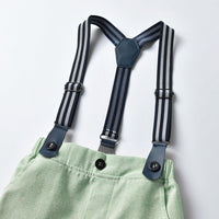 Load image into Gallery viewer, 2 Pieces Set Baby Kid Boys Solid Color Bow Shirts And Shorts Suits Wholesale 220526220
