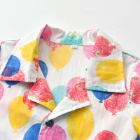 Load image into Gallery viewer, 2 Pieces Set Baby Kid Boys Print Shirts And Solid Color Shorts Wholesale 220526222
