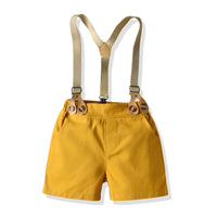 Load image into Gallery viewer, 2 Pieces Set Baby Kid Boys Dressy Bow Shirts Suits And Solid Color Rompers Wholesale 22052623
