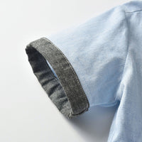 Load image into Gallery viewer, 2 Pieces Set Baby Kid Boys Dressy Bow Shirts Suits And Solid Color Rompers Wholesale 22052623
