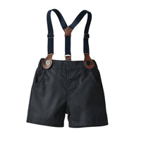 Load image into Gallery viewer, 2 Pieces Set Baby Kid Boys Solid Color Bow Shirts And Shorts Suits Wholesale 22052626
