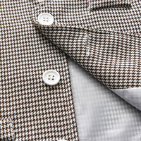 Load image into Gallery viewer, 3 Pieces Set Baby Kid Boys Dressy Houndstooth Vests Waistcoats Solid Color Shirts And Rompers Wholesale 220526263
