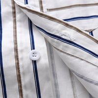 Load image into Gallery viewer, 2 Pieces Set Baby Kid Boys Dressy Solid Color Striped Shirts And Rompers Wholesale 220526265
