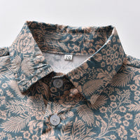 Load image into Gallery viewer, 2 Pieces Set Baby Kid Girls Boys Dressy Flower Bow Print Shirts And Solid Color Rompers And Dresses And Hats Wholesale 220526271
