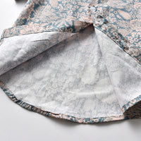 Load image into Gallery viewer, 2 Pieces Set Baby Kid Girls Boys Dressy Flower Bow Print Shirts And Solid Color Rompers And Dresses And Hats Wholesale 220526271
