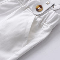 Load image into Gallery viewer, 2 Pieces Set Baby Kid Boys Solid Color Bow Shirts And Rompers Wholesale 220526279
