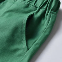 Load image into Gallery viewer, 2 Pieces Set Baby Kid Boys Plant Bow Print Polo Shirts And Shorts Wholesale 22052628
