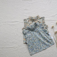 Load image into Gallery viewer, Baby Kid Girls Flower Print Tank Tops Wholesale 220526283
