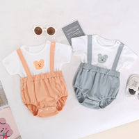 Load image into Gallery viewer, Baby Unisex Color-blocking Print Rompers Wholesale 220526285
