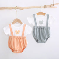 Load image into Gallery viewer, Baby Unisex Color-blocking Print Rompers Wholesale 220526285
