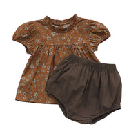 Load image into Gallery viewer, 2 Pieces Set Baby Kid Girls Flower Print Dresses And Shorts Wholesale 220526286
