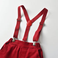 Load image into Gallery viewer, 2 Pieces Set Baby Kid Boys Solid Color Bow Shirts And Shorts Suits Wholesale 22052629
