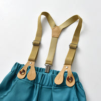 Load image into Gallery viewer, 2 Pieces Set Baby Kid Boys Dressy Striped Checked Bow Shirts And Shorts Suits Wholesale 220526292
