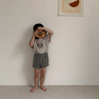 Load image into Gallery viewer, 2 Pieces Set Baby Kid Unisex Letters T-Shirts And Shorts Wholesale 220526293
