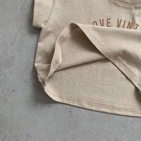 Load image into Gallery viewer, 2 Pieces Set Baby Kid Unisex Letters T-Shirts And Shorts Wholesale 220526293
