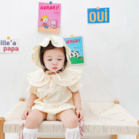 Load image into Gallery viewer, Baby Kid Girls Solid Color Flower Rompers Wholesale 220526299
