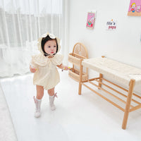 Load image into Gallery viewer, Baby Kid Girls Solid Color Flower Rompers Wholesale 220526299
